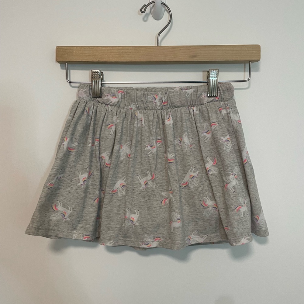 Cat & Jack Girls Gray Skort with Unicorn Design